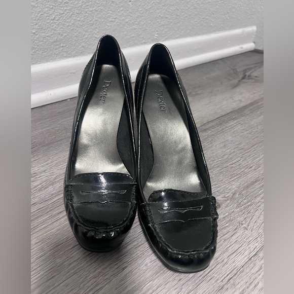 Dexter Black Loafer Pumps Size 7 - Picture 1 of 5